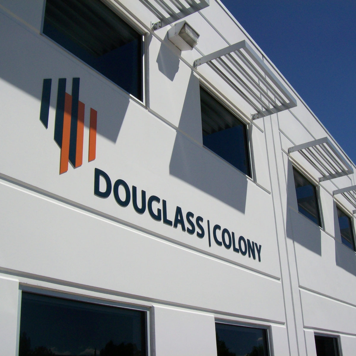 exterior of the douglass colony building